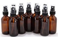 🍶 premium amber glass bottles with durable black sprayers: the perfect combination for all your bottling needs logo