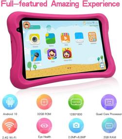 img 1 attached to Android 10, 8 inch Pritom Kids Tablet: Parental Control, Quad Core Processor, 2GB RAM, 32GB ROM, HD IPS Screen