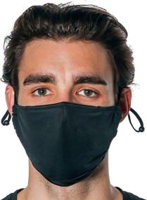 img 3 attached to 🎭 Fydelity Face Mask - Adjustable & Breathable Reusable Fabric for Maximum Comfort