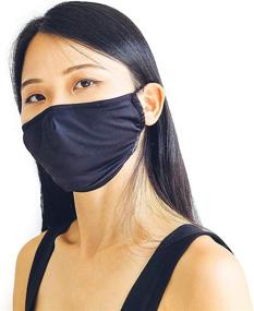 img 4 attached to 🎭 Fydelity Face Mask - Adjustable & Breathable Reusable Fabric for Maximum Comfort