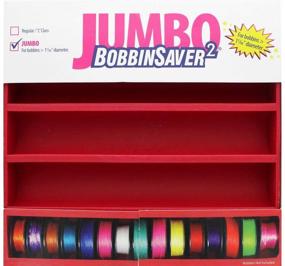 img 1 attached to 🧵 GRABBIT BS2J Saver 2 Jumbo: Convenient Bobbin Organizer in Red - Holds 70+ Bobbins!