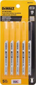 img 2 attached to Dewalt U-Shank Jigsaw Blades, 3-Inch, 18-TPI, 5-Pack - Ideal for Medium Metal Cutting (DW37245)