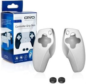 img 2 attached to EASEGMER White PS5 Controller Grip Cover - Anti-Slip Silicone Skins with 2 PCS Pro Thumb Grip Caps for PS5 DualSense Controller