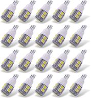 🚗 yitamotor white t10 168 194 wedge led bulb - 20-pack for trucks & cars logo