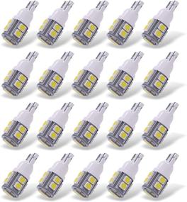 img 4 attached to 🚗 YITAMOTOR White T10 168 194 Wedge LED Bulb - 20-Pack for Trucks & Cars