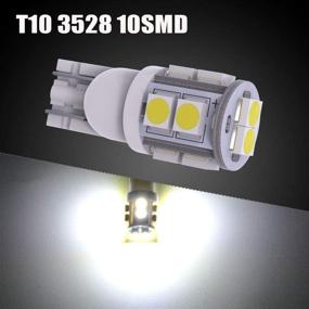 img 3 attached to 🚗 YITAMOTOR White T10 168 194 Wedge LED Bulb - 20-Pack for Trucks & Cars