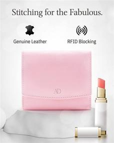 img 3 attached to 👜 Classy REAL LEATHER Small Wallets for Women with RFID Protection: Ideal Compact Credit Card Holder & Coin Purse – Perfect Holiday Gifts for Her