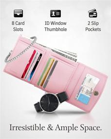 img 2 attached to 👜 Classy REAL LEATHER Small Wallets for Women with RFID Protection: Ideal Compact Credit Card Holder & Coin Purse – Perfect Holiday Gifts for Her