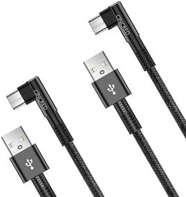 img 4 attached to Fast Charging USB Type C Cable [2021 Latest], 2 Pack 6.6ft USB-A to USB-C Charge Braided Cord for Samsung Galaxy S10 S10E S9 S8 S20 Plus, Note 10 9 8, Z Flip, and More