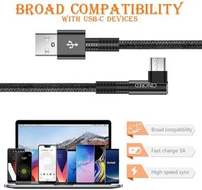 img 2 attached to Fast Charging USB Type C Cable [2021 Latest], 2 Pack 6.6ft USB-A to USB-C Charge Braided Cord for Samsung Galaxy S10 S10E S9 S8 S20 Plus, Note 10 9 8, Z Flip, and More