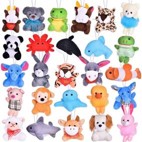 img 4 attached to Animals Assortment Stuffed Keychain Classroom