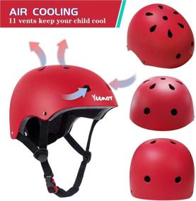 img 2 attached to 🚲 YEENOR Kids Bike Helmet: Adjustable Safety Helmet for Boys and Girls - Ideal for Skateboarding and Cycling