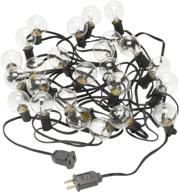 💡 radiance clear string globe lights: illuminate your space with 25 ft of stunning g40 bulbs on black wire логотип