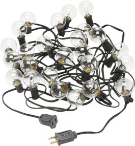 img 3 attached to 💡 Radiance Clear String Globe Lights: Illuminate Your Space with 25 ft of Stunning G40 Bulbs on Black Wire