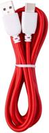 6ft red usb-nabi data and charging cord for nabi jr and nabi xd tablets logo