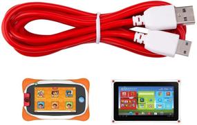 img 3 attached to 6ft Red USB-NABI Data and Charging Cord for NABi Jr and NABi XD Tablets