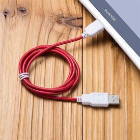 img 1 attached to 6ft Red USB-NABI Data and Charging Cord for NABi Jr and NABi XD Tablets