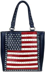 img 4 attached to Montana West Patriotic American Flag Women's Handbags & Wallets for Totes