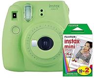 📸 fujifilm instax mini 9 camera (lime green) bundle with twin pack film – 2 items logo