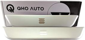 img 2 attached to 🚪 QHO AUTO Tesla Model 3 Stainless Steel Rear Door Sill Protector Plates - Set of 2, Silver