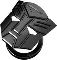 enhance your car's interior with autobot-black transformers car one-button start button protective cover: a stylish metal decorative sticker for ignition device switch logo