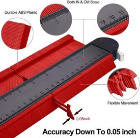 img 2 attached to 📐 KEGOUU 10inch 5inch Contour Gauge Duplicator with Lock - Essential Tool for Accurate Copying of Irregular Shapes and Corners in Woodworking