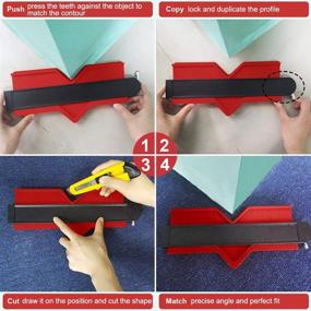 img 1 attached to 📐 KEGOUU 10inch 5inch Contour Gauge Duplicator with Lock - Essential Tool for Accurate Copying of Irregular Shapes and Corners in Woodworking