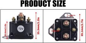 img 1 attached to 🔧 MRELC SS598T Starter Solenoid: Compatible with John Deere, Ford F150/F250/F350 12V System – 4 Terminal Design