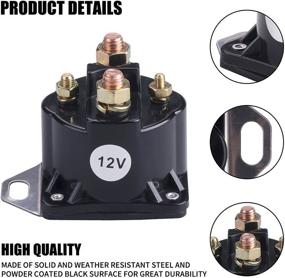 img 2 attached to 🔧 MRELC SS598T Starter Solenoid: Compatible with John Deere, Ford F150/F250/F350 12V System – 4 Terminal Design