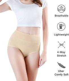 img 3 attached to Wirarpa Waisted Underwear Breathable Panties Women's Clothing and Lingerie, Sleep & Lounge