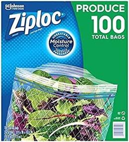 img 4 attached to 🍏 100-Count Ziploc Freshness Bags for Produce