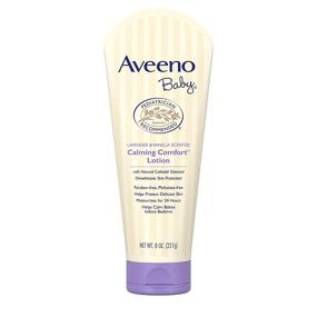 img 4 attached to AVEENO Baby Lavender & Vanilla Calming Comfort Lotion 8 oz (2-Pack)