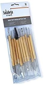 img 1 attached to 🏺 Culina 70420 Solabela Sculpting Tools Set - 11-Piece Pottery Sculpting Kit