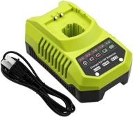 powerful p117 charger for ryobi 18v-9.6v lithium-ion & ni-cd/ni-mh batteries - p100 p102 p103 p104 p105 p107 p108 p109 p119 p122 compatible logo