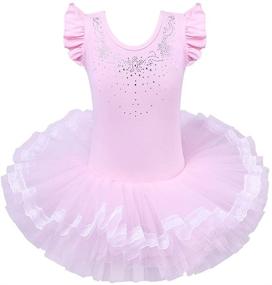 img 4 attached to BAOHULU Ballet Dance Leotards with Skirted 🩰 Tutu for Girls, Princess Dress for Ages 3-8 Years