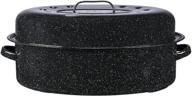 🍴 covered oval roaster: granite ware 19-inch for perfect roast logo