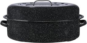 img 4 attached to 🍴 Covered Oval Roaster: Granite Ware 19-Inch for Perfect Roast