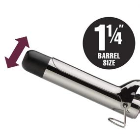 img 1 attached to 🔥 HOT TOOLS 1 1/4 Inch Titanium Curling Iron: Professional Grade, Fast Heat Up Wand