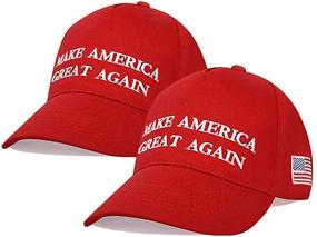 img 4 attached to 🧢 DISHSIXIAO Trump Make America Great Again Adjustable Baseball Caps, Unisex Snapback Sports Hat