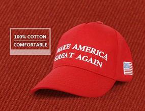 img 2 attached to 🧢 DISHSIXIAO Trump Make America Great Again Adjustable Baseball Caps, Unisex Snapback Sports Hat