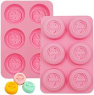 🐝 homemade delights: round honeybee silicone molds for soaps, lotion bars, jello, bath bombs, and more! (pink)" logo