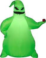 👻 gemmy 3.5ft airblown inflatable green oogie boogie disney - spook up your outdoor décor! logo