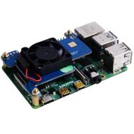 geeekpi raspberry pi 4 poe hat with ieee 802.3af/802.3at poe standard support, including cooling fan 30x30x7mm for raspberry pi 4 model b / 3b+ 3b plus logo