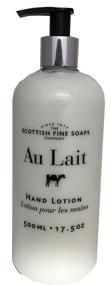 img 1 attached to 💧 Супер увлажнение для ваших рук: Лосьон для рук Scottish Fine Soaps Au Lait - 17.5 унций с насосом.