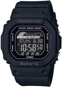 img 4 attached to 🕒 Женские наручные часы Casio Baby G BLX-560-1: цифровой циферблат с полиуретановым ремешком - превосходный стиль и функциональность!