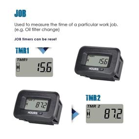 img 2 attached to Runleader Digital Hour Meter Kit - Accurate LCD Display for Versatile Applications: ZTR Lawn Mower, Tractor, Golf Cart, Marine, ATV, and More!