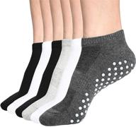 🧦 dibaolong 6-pair ankle no show athletic short cotton socks for women & men: low cut comfort and style logo