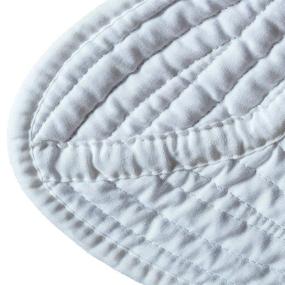 img 1 attached to 🏻 Cotton Embossed Baby Blanket: House White Baby Quilt, 36x46inch - Luxuriously Soft and Stylish