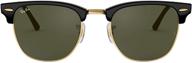 ray ban clubmaster arista crystal non polarized sunglasses logo