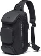 🔌 versatile charging waterproof shoulder crossbody backpack logo